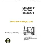 Clark C60d, C70d, C80d, C80D900, C60L, C70L, C75L Forklift Service Manual (SM1023)