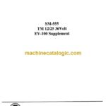 Clark TM12-25 36Volt EV-100 Supplement Service Manual (SM555)