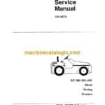 Clark DT30E, DT50E, DT60E Diesel Towing Tractors Service Manual (SM607D)