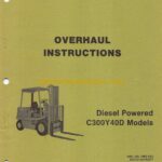 Clark C300Y40D Models Diesel Powered Forklift Overhaul Instructions (OH435)