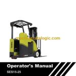 Clark SES15-25 Forklift Operators Manual (OM-1212)