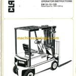 Clark EM10, EM12, EM15S Forklift Operators Manual (OI-507)
