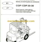 Clark CGP, CDP 20-30 Forklift Operators Manual (OM-610)