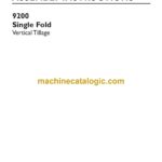 Kongskilde 9200 Single Fold Vertical Tillage Assembly Instructions