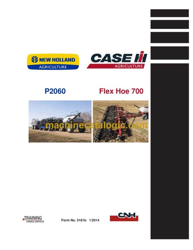 CNH P2060, Flex Hoe 700 Service Training Manual