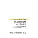 Case Optum 270CVX, 300CVX, 340CVX AFS Connect CVX Drive Tractor Operator Manual