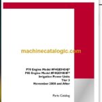Case P70, P85 Engine Tier 3 Urrigation Power Units Parts Catalog