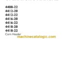 Case 4408-22, 4412-20, 4412-22, 4416-20, 4416-22, 4418-20, 4418-22 Corn Header Operator Manual