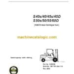 Clark S40s, S40, S45s, S45 D, S50s, S50, S55, S60 D Forklift Service Manual (SM1191)