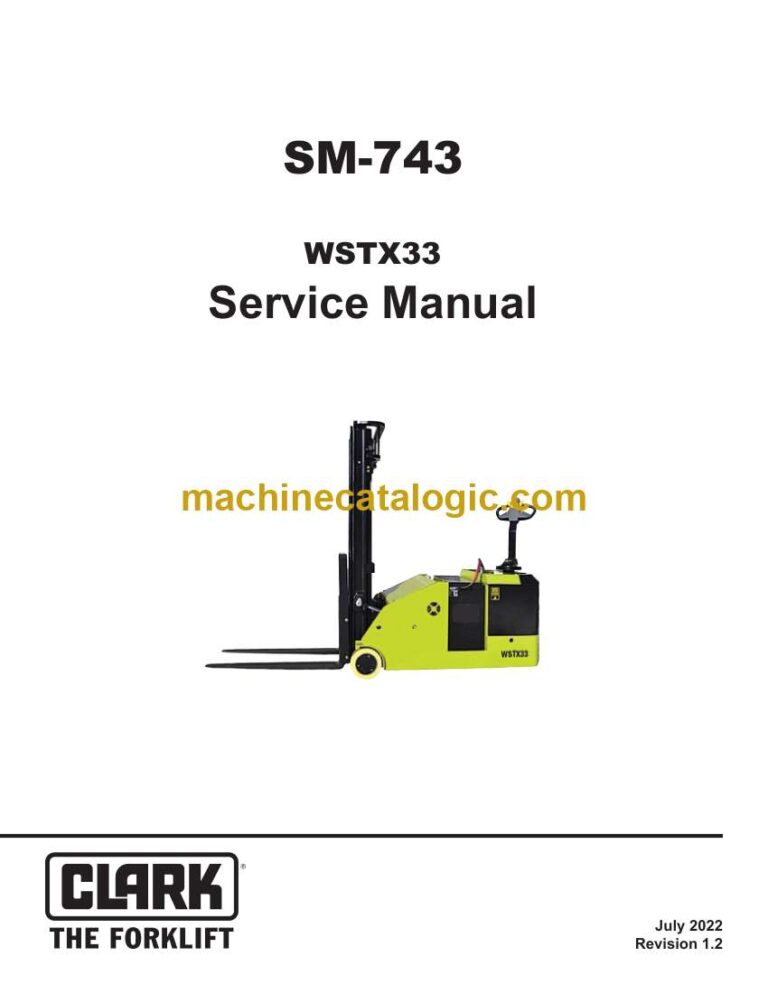 Clark WSTX33 Service Manual (SM743)