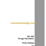 Case 720, 830 Forage Harvesters Parts Catalog