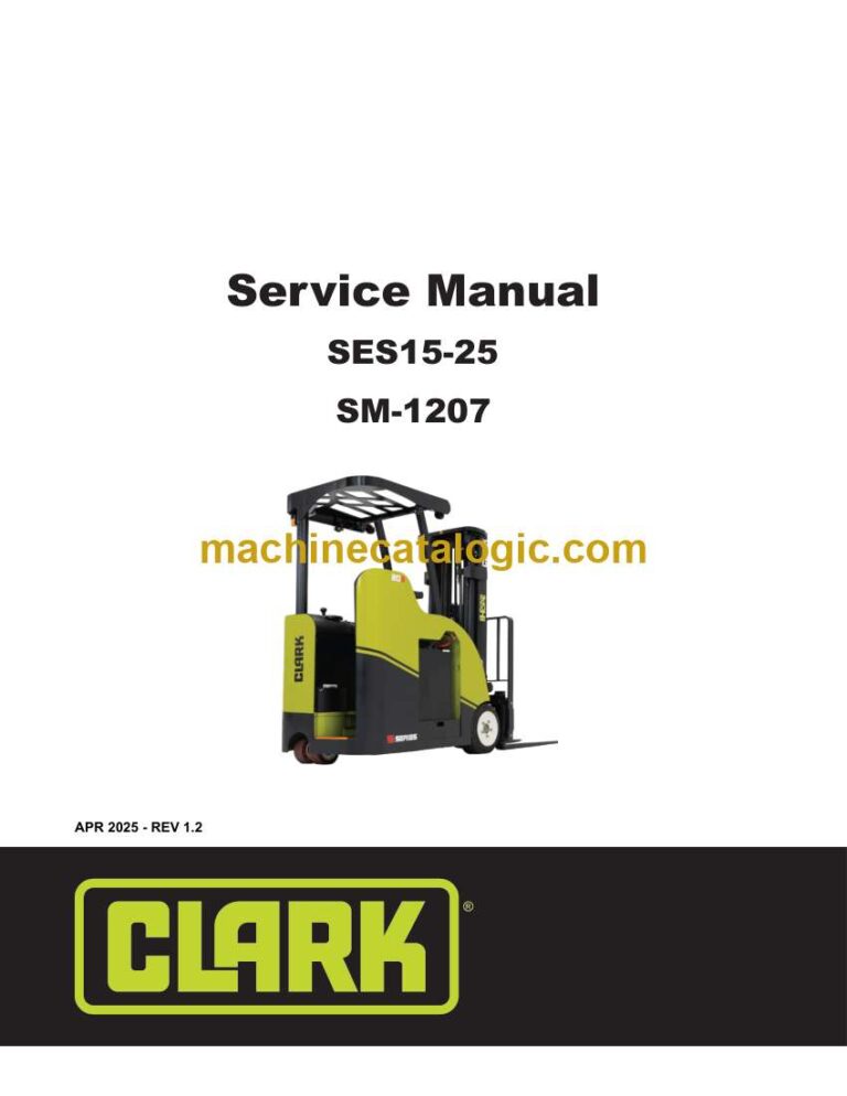 Clark SES15-25 Forklift Service Manual (SM1207)