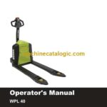 Clark WPL40 Palletjack Operators Manual (OM-1200)