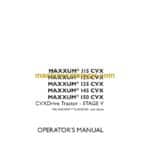 Case Maxxum 115CVX, 125CVX, 135CVX, 145CVX, 150CVX Stage 5 Drive Tractor Operator Manual