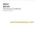 Case DC93, DC103 Disc Mower-Conditioner Operator Manual