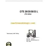 Clark GTS20, GTS25, GTS30, GTS33 L PSI4G64 Forklift Service Manual (SM1024)