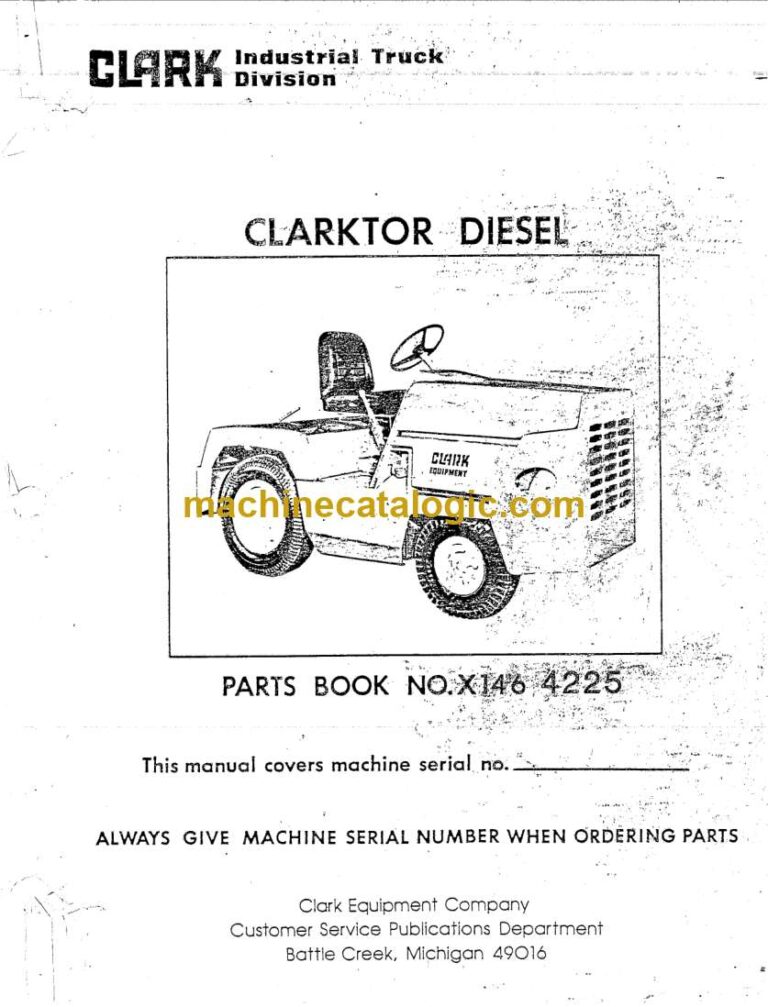 Clark Clarktor Diesel Automatic Parts Manual (X146_4225)
