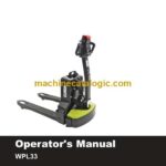 Clark WPL33 Palletjack Operators Manual (OM-1215)