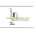 Clark P40, HWP40 Tow Tractor Operators Manual (OM-582)