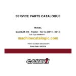 Case Magnum 315 Tier 4A Tractor Service Parts Catalogue