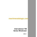 Case 700 Series Windrower Parts Catalog
