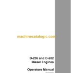 Case D236, D282 Diesel Engines Operator Manual
