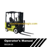 Clark SEC20-35 Forklift Operators Manual (OM-1205)