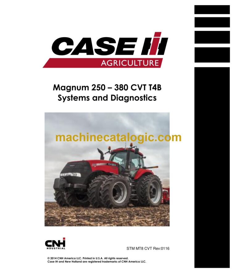 Case Magnum 250 – 380 CVT T4B and New Holland T8.320 – 435 AC T4B Service Training Manual