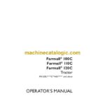 Case Farmall 100C, 110C, 120C Tractor Operator Manual