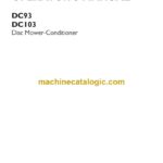 Case DC93, DC103 Disc Mower-Conditioner Operator Manual (90439103)