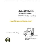Clark S40s, S40, S45s, S45 L, S50s, S50, S55, S60 L KUBOTA LPG Tier0,Tier4-Stage 5 Engine Truck Forklift Service Manual (SM1193)