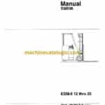 Clark ESM-2 12 thru 25 Forklift Service Manual (SM596)