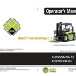Clark C40, C45, C50s, c55S D,L and C60, C70, C75, C80 D,L Forklift Operators Manual (OM-1038)