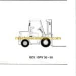 Clark GCX, GPX30-55 Forklift Operators Manual (OM-593)
