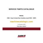 Case 2166 Axial-flow Combine Service Parts Catalogue