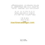 Clark C60, C70, C80B, CY60, CY70, CY80B Diesel Forklift Operators Manual (O-255)