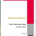 Case RC727, RC845 Rotary Cutters Operator Manual