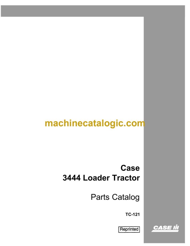 Case 3444 Loader Tractor Parts Catalog