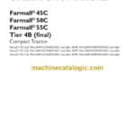 Case Farmall 45C, 50C, 55C Tier 4B Final Compact Tractor Operator Manual