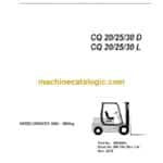 Clark CQ20, CQ25,CQ30 D,L Forklift Service Manual (SM794)