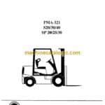 Clark S20, S30, S40, SP20, SP25, SP30 Forklift Planned Maintenance and Adjustment Procedures Manual (PMA321)