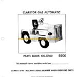 Clark Clarktor Gas Automatic Parts Manual (X160)