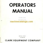 Clark C100, C120, CH100, CH120 Forklift Operators Manual (O-152)