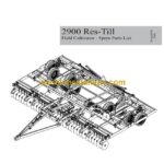 Kongskilde 2900 Res-Till Filed Cultivator Spare Part List