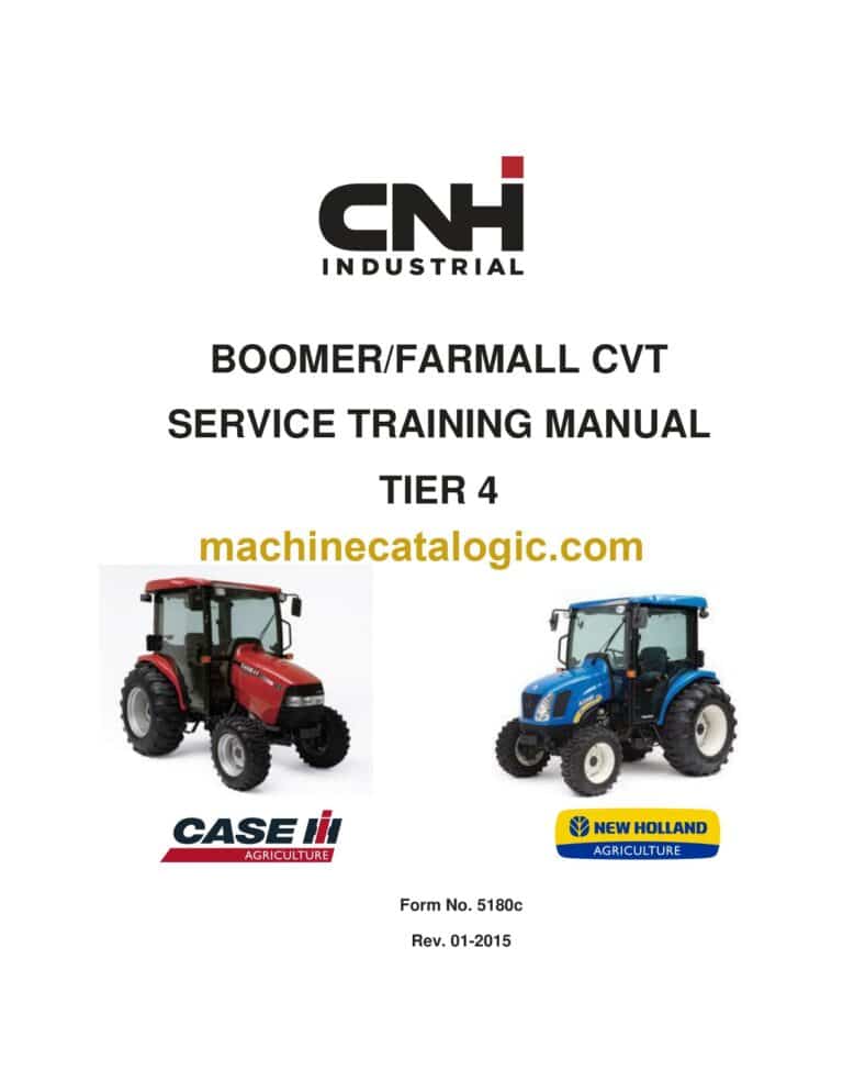 CNH Boomer, Farmall CVT Tier 4 Service Training Manual