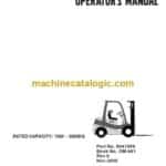 Clark C15-35 D,G,L and C15-32C G,L Forklift Operators Manual (OM-661)