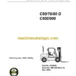 Clark C60, C70, C80 D and C80D900 Forklift Service Manual (SM1328)