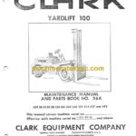 Clark Yardlift 100 Forklift Parts Manual (36A)