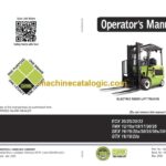 Clark ECX20, 25, 30, 32, TMX12, 15s, 15, 17, 20, 25, GEX16, 18, 20s, 20, 25, 30s, 30, 32, GTX16, 18, 20s Operators Manual (OM-1039)