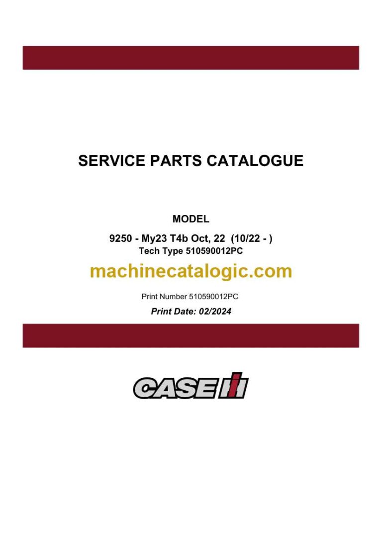 Case 9250 My23 T4B Service Parts Catalogue